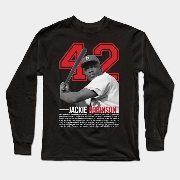 Jackie robinson baseball best player Long Sleeve T-Shirt by ZUNAIRA